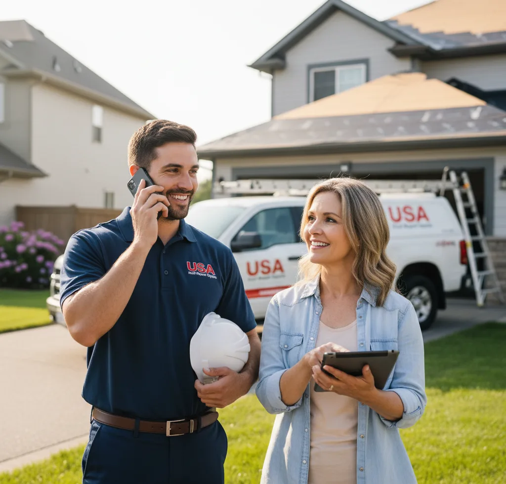USA Roof Repair Experts customer support in Free Union